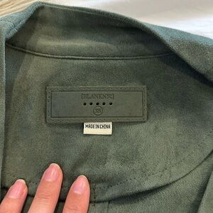 [BlankNYC] olive suede wrap jacket from Nordstrom - new with tags, never worn!